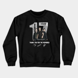 17 Years Of Supernatural 2005 2022 15 Seasons Crewneck Sweatshirt